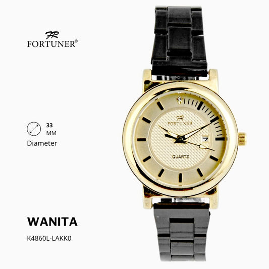 Fortuner Jam Tangan Fashion Analog Wanita Water Resistant Rantai Yanixia