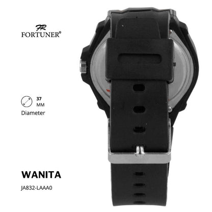 Fortuner Jam Tangan Analog Wanita Water Resistant Rubber Zorina