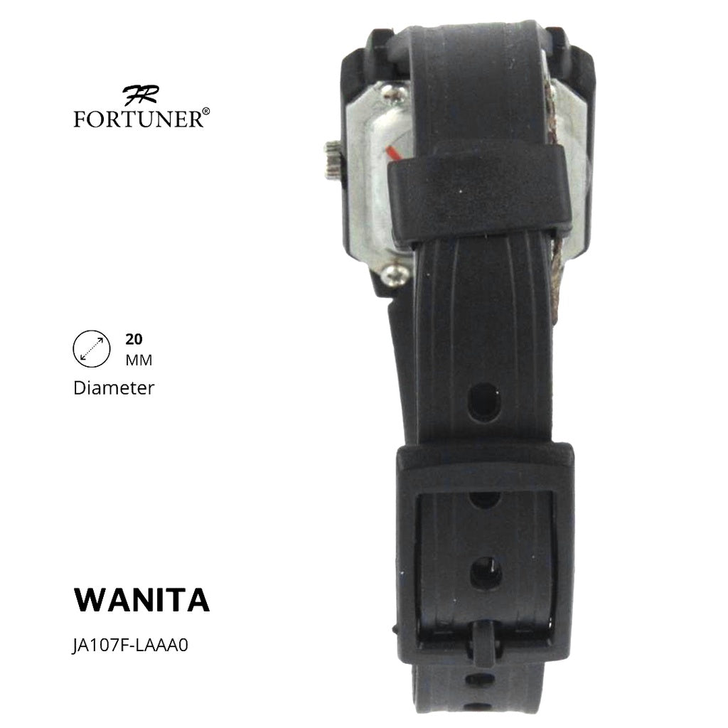 Fortuner Jam Tangan Analog Wanita Water Resistant Karet Zivanka