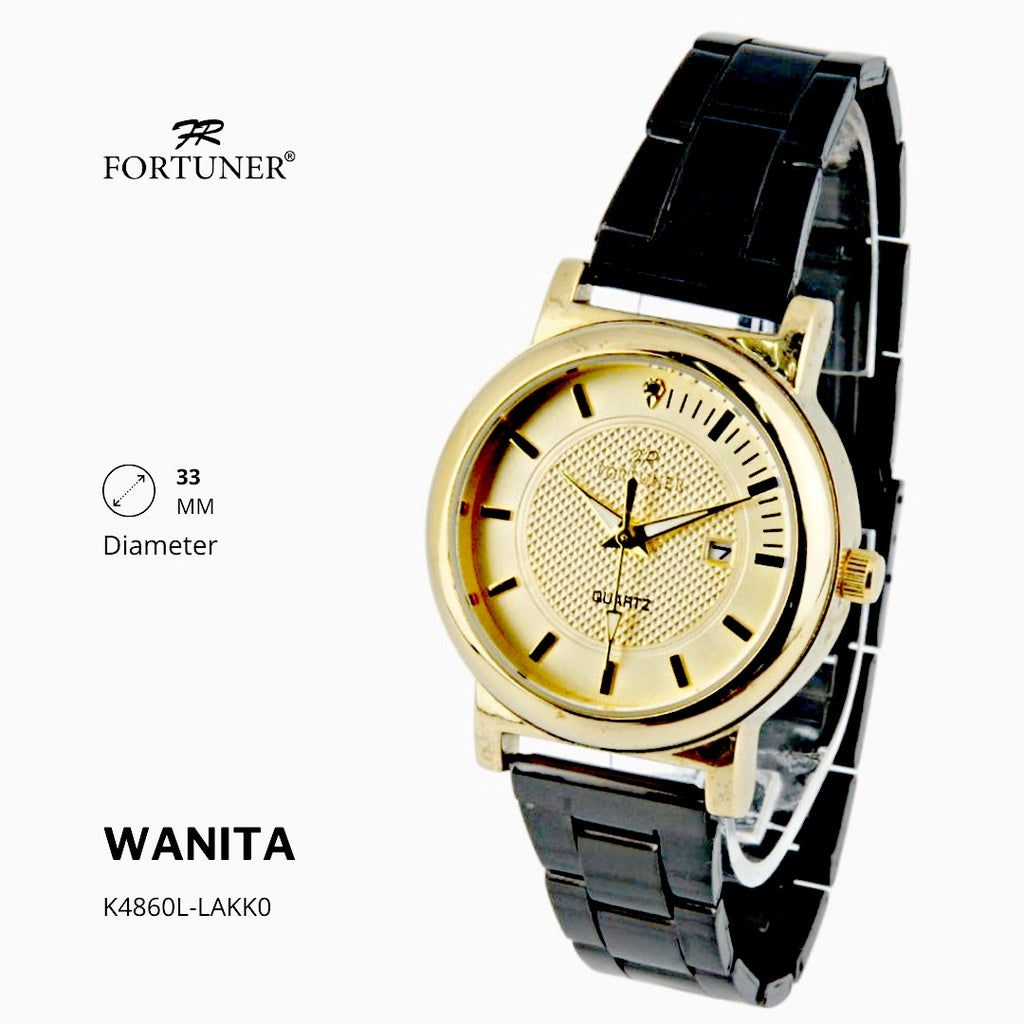 Fortuner Jam Tangan Fashion Analog Wanita Water Resistant Rantai Yanixia