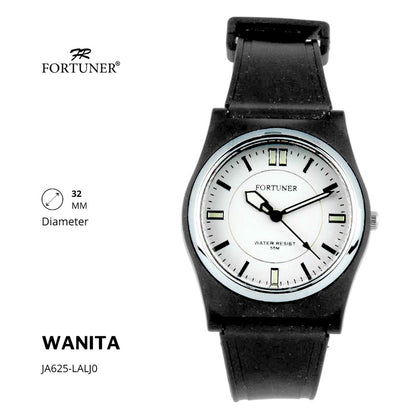 Fortuner Jam Tangan Analog Wanita Water Resistant Rubber Zein