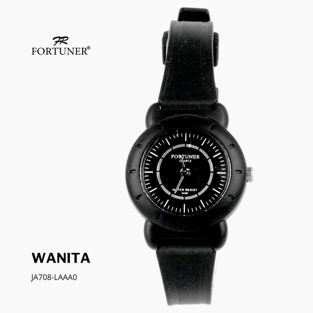 Fortuner Jam Tangan Casual Analog Wanita Water Resistant Rubber Zaheera