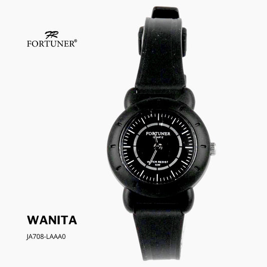 Fortuner Jam Tangan Casual Analog Wanita Water Resistant Rubber Zaheera