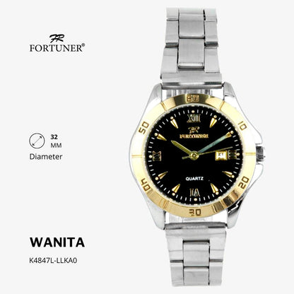 Fortuner Jam Tangan Analog Fashion Wanita Water Resistant Rantai Yamila