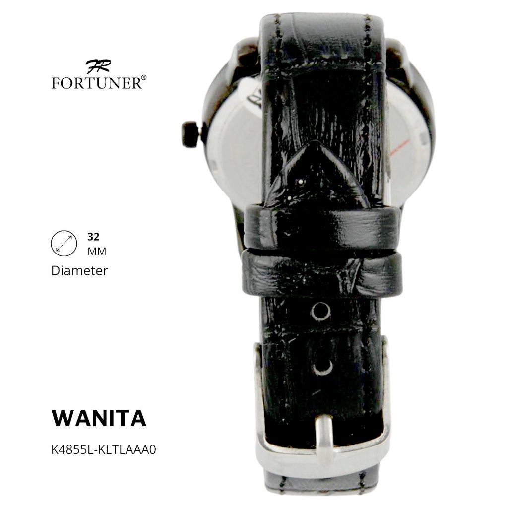 Fortuner Jam Tangan Wanita Analog Water Resist Kulit Yolaiza