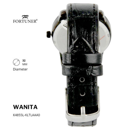 Fortuner Jam Tangan Wanita Analog Water Resist Kulit Yolaiza