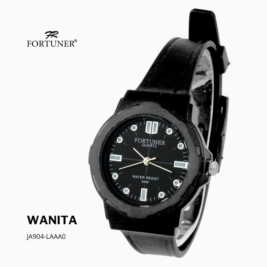 Fortuner Jam Tangan Analog Wanita Water Resistant Rubber Quartz Zarabeth