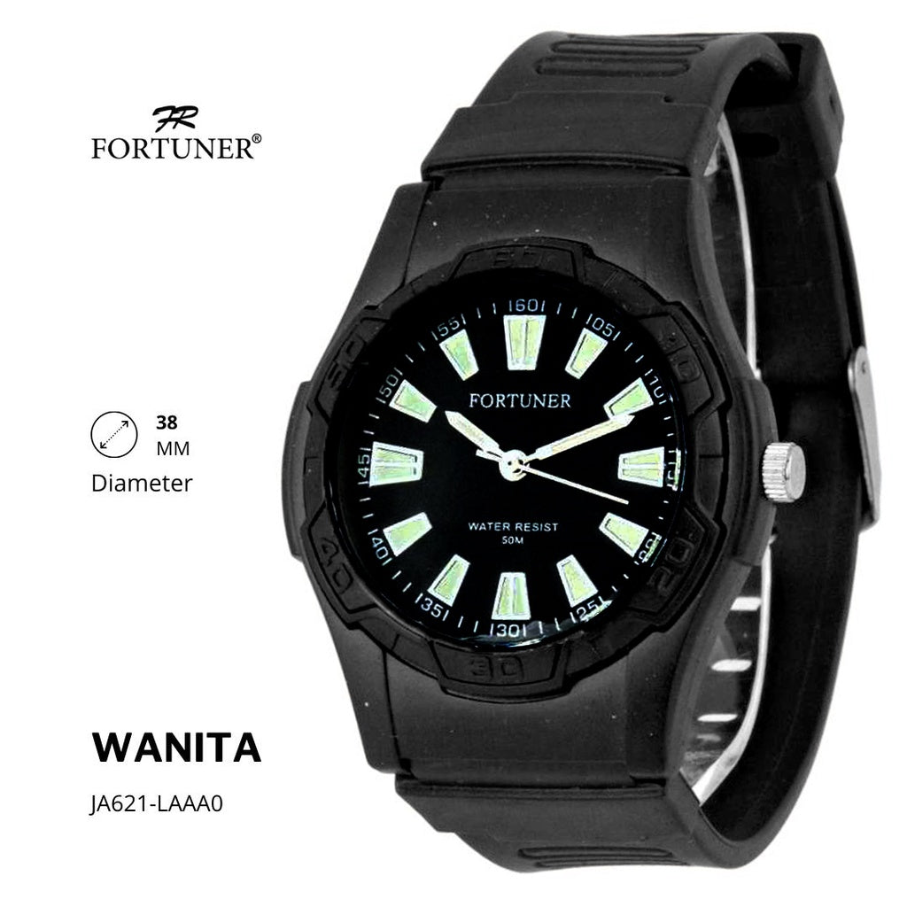 Fortuner Jam Tangan Analog Wanita Water Resistant Rubber Zada