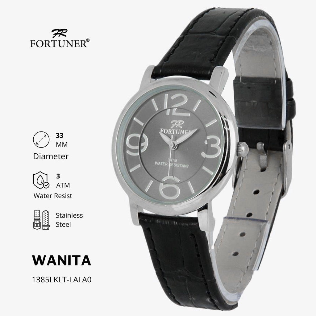 Fortuner Jam Tangan Fashion Wanita Analog Kulit Yochana