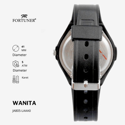 Fortuner Jam Tangan Analog Pria-Wanita Water Resistant Rubber Pearl