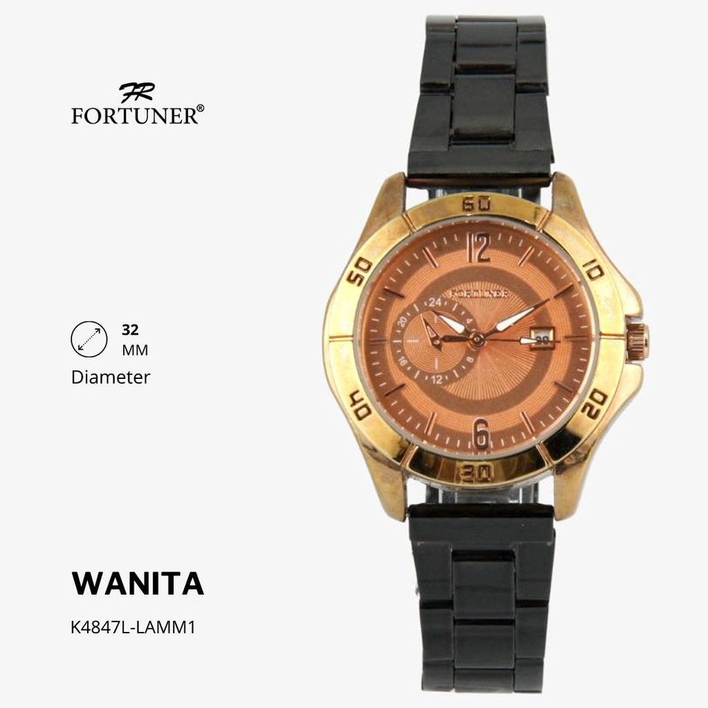 Fortuner Jam Tangan Fashion Analog Wanita Water Resistant Rantai Yonah