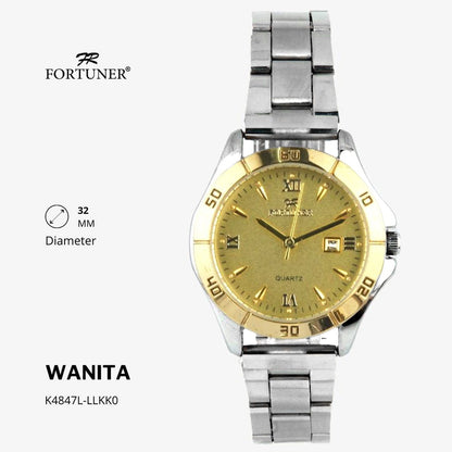 Fortuner Jam Tangan Analog Fashion Wanita Water Resistant Rantai Yamila