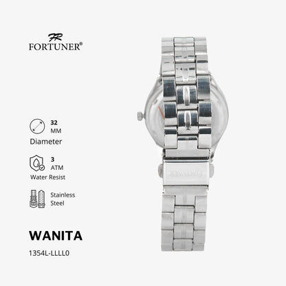 Fortuner Jam Tangan Wanita Analog Water Resist Superior All Stainless Tzigane