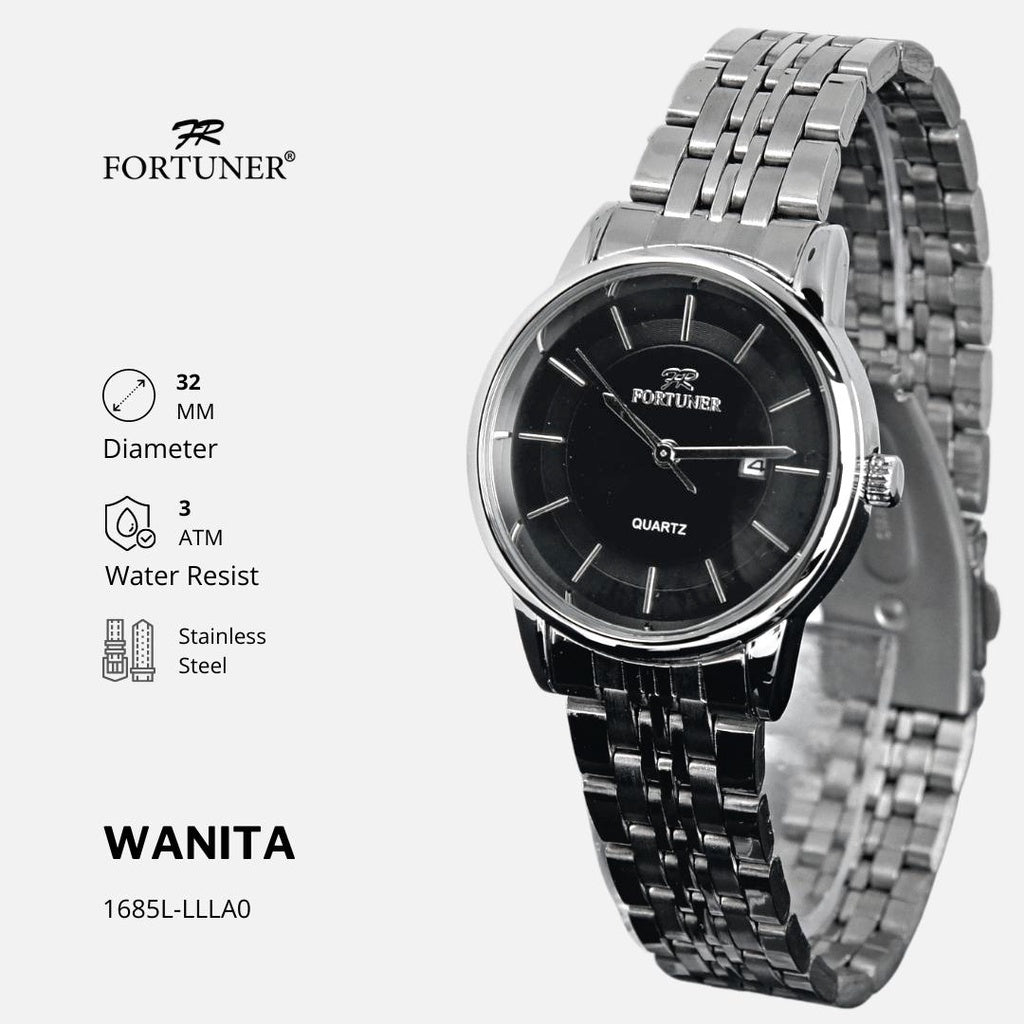 Fortuner Jam Tangan Analog Wanita Water Resistant Calandra