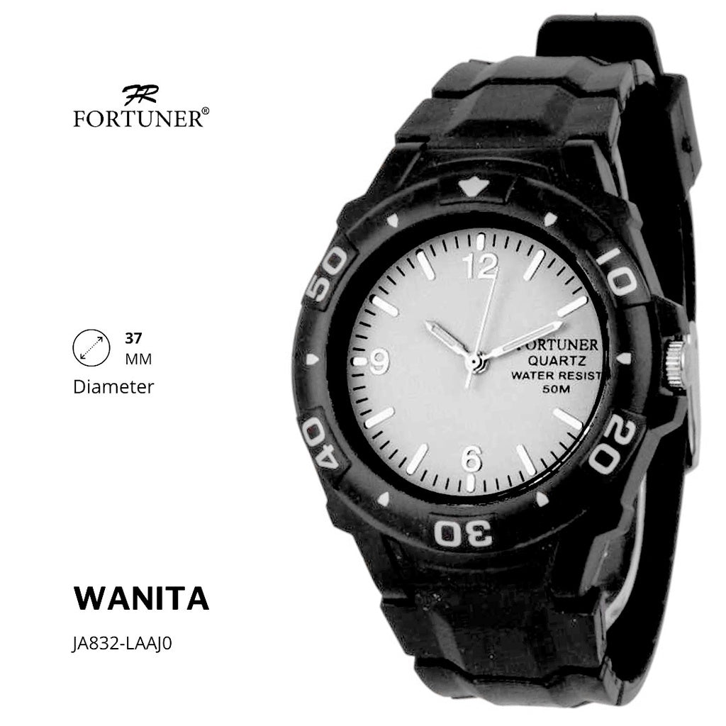 Fortuner Jam Tangan Analog Wanita Water Resistant Rubber Zorina