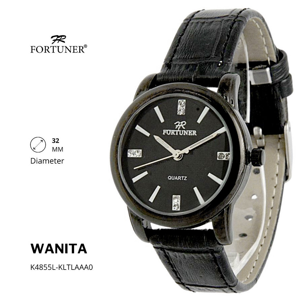 Fortuner Jam Tangan Wanita Analog Water Resist Kulit Yolaiza