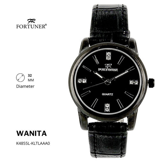 Fortuner Jam Tangan Wanita Analog Water Resist Kulit Yolaiza