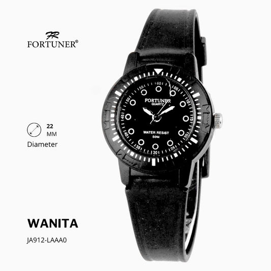 Fortuner Jam Tangan Analog Wanita Water Resistant Rubber Zureima