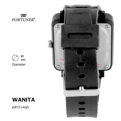 Fortuner Jam Tangan Analog Wanita Rubber Water Resistant Zhane