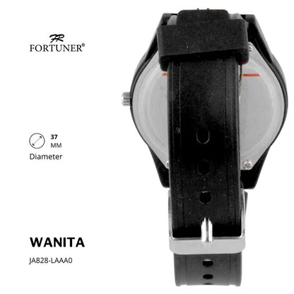 Fortuner Jam Tangan Analog Wanita Water Resistant Rubber Zalika