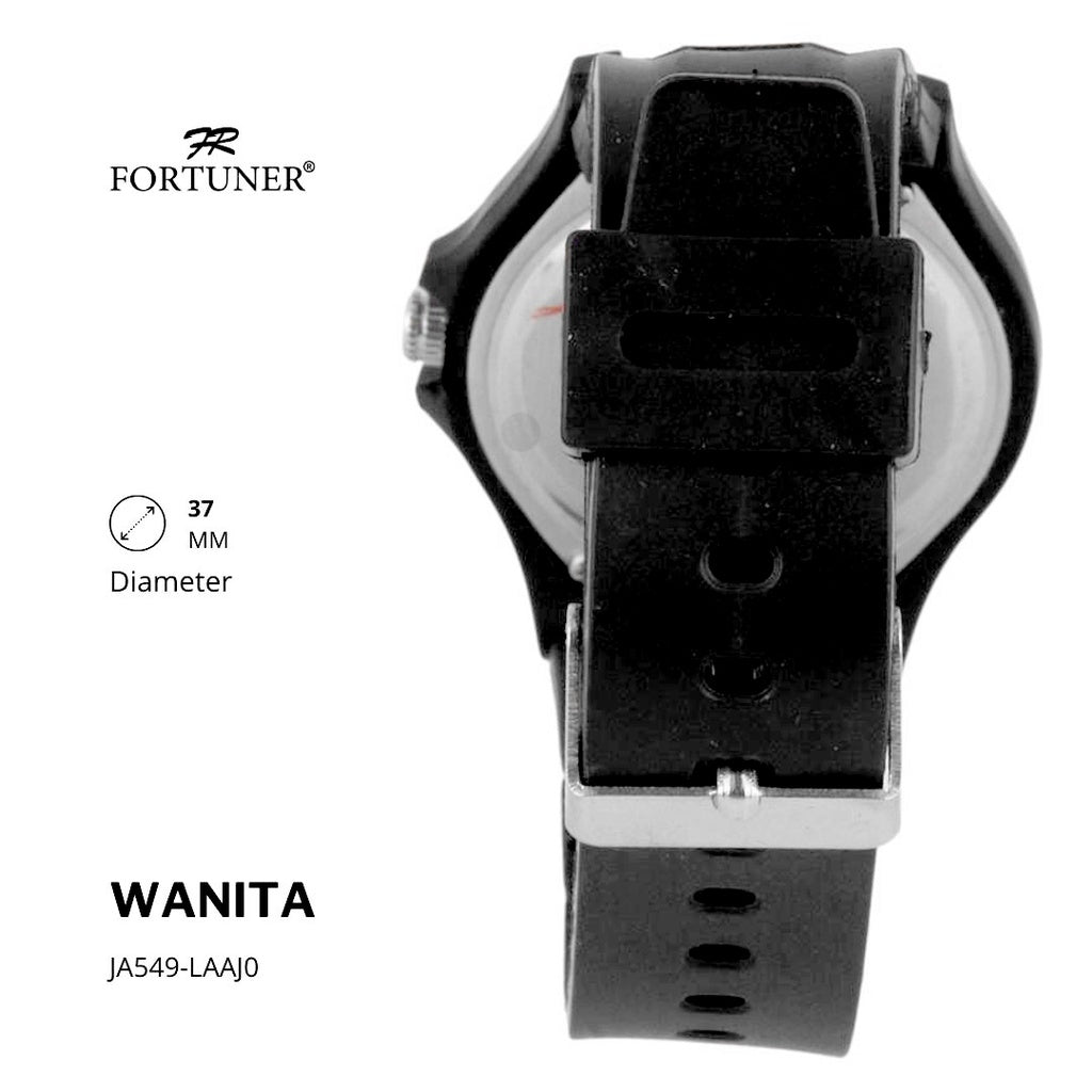 Fortuner Jam Tangan Kasual Analog Wanita Water Resistant Rubber Zahira