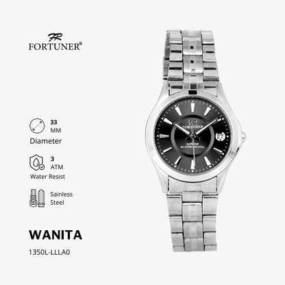 Fortuner Jam Tangan Wanita Analog Water Resist Superior All Stainless Tzipporah