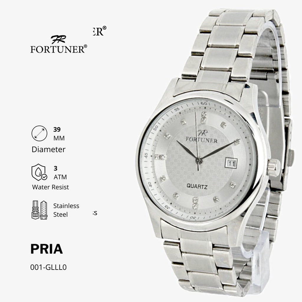 Fortuner Jam Tangan Pria Analog Water Resist Superior All Stainless Tyquan