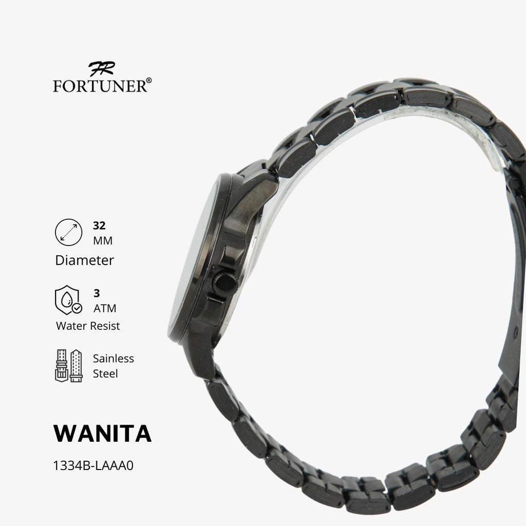 Fortuner Jam Tangan Wanita Analog Water Resist Superior All Stainless Tissaia