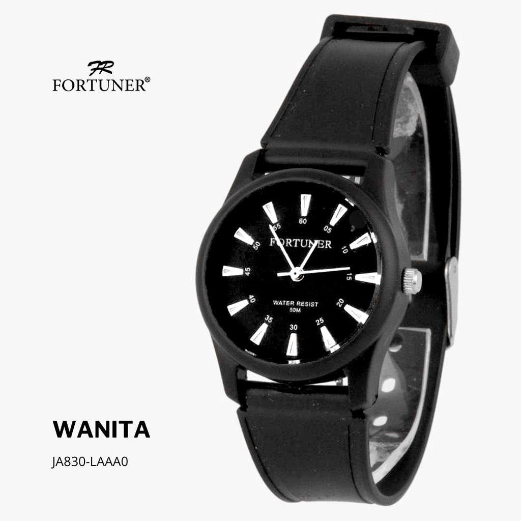 Fortuner Jam Tangan Kasual Analog Wanita Water Resistant Rubber Zalira