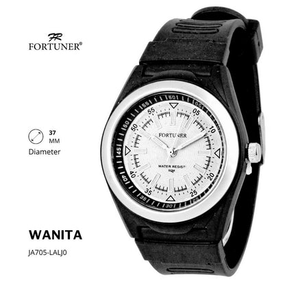 Fortuner Jam Tangan Analog Wanita Water Resistant Rubber Zosia