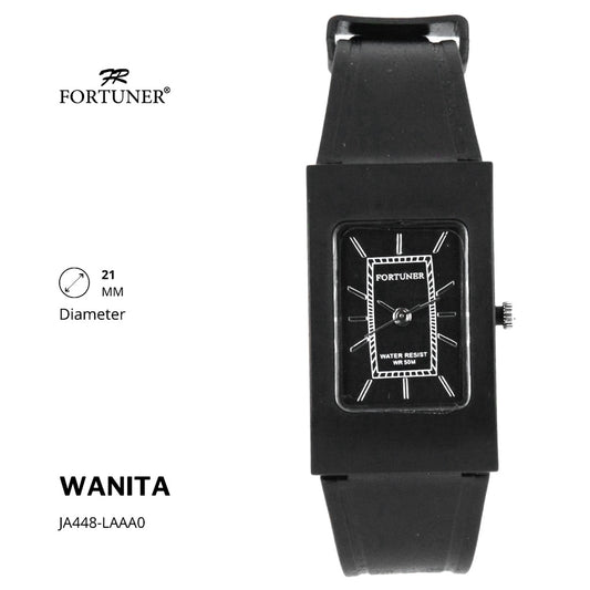 Fortuner Jam Tangan Analog Wanita Water Resistant Rubber Zadie