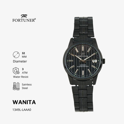 Fortuner Jam Tangan Wanita Analog Water Resist Superior All Stainless Tzira