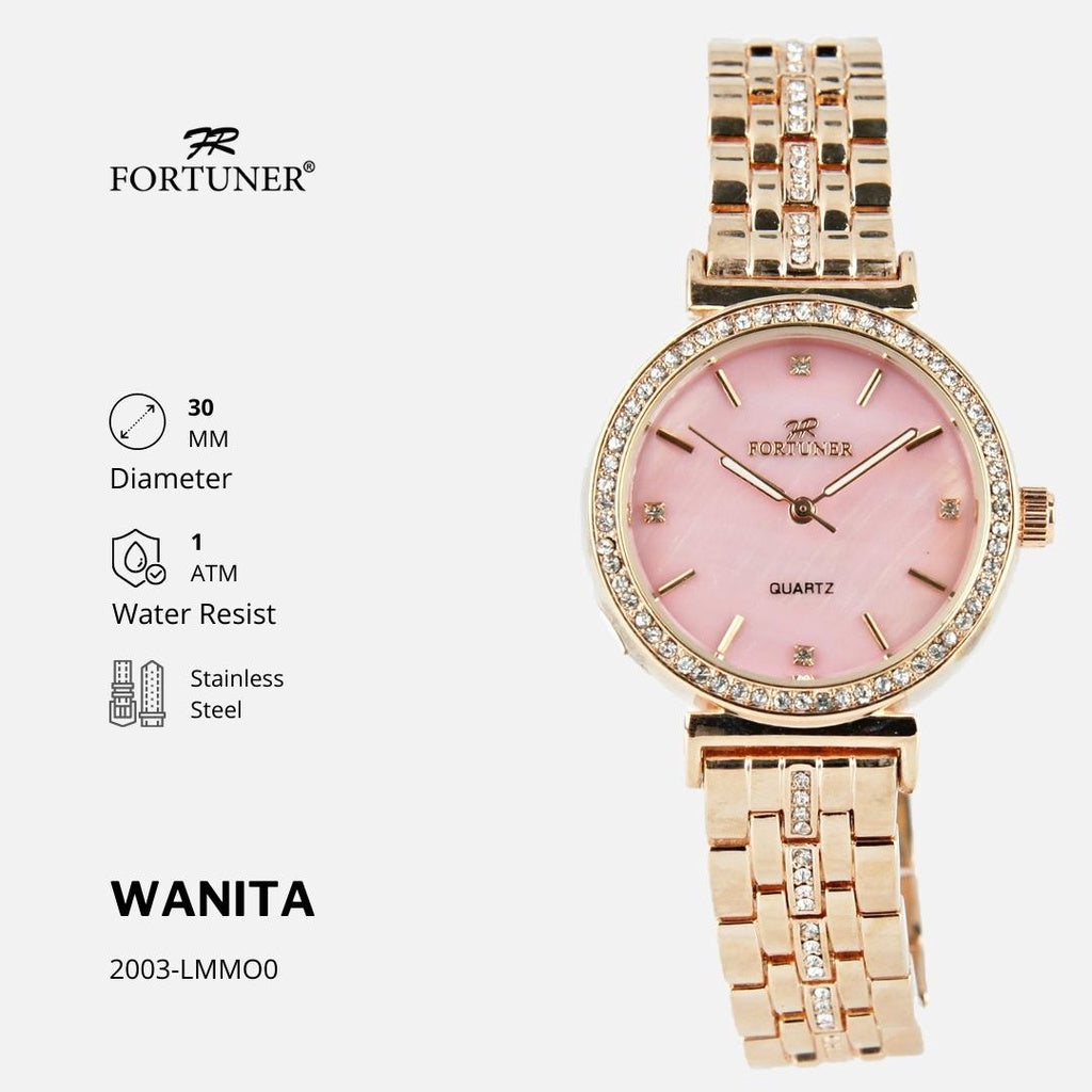 Fortuner Jam Tangan Wanita Analog Tahan Air Original Rantai Katarina