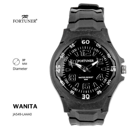 Fortuner Jam Tangan Kasual Analog Wanita Water Resistant Rubber Zahira