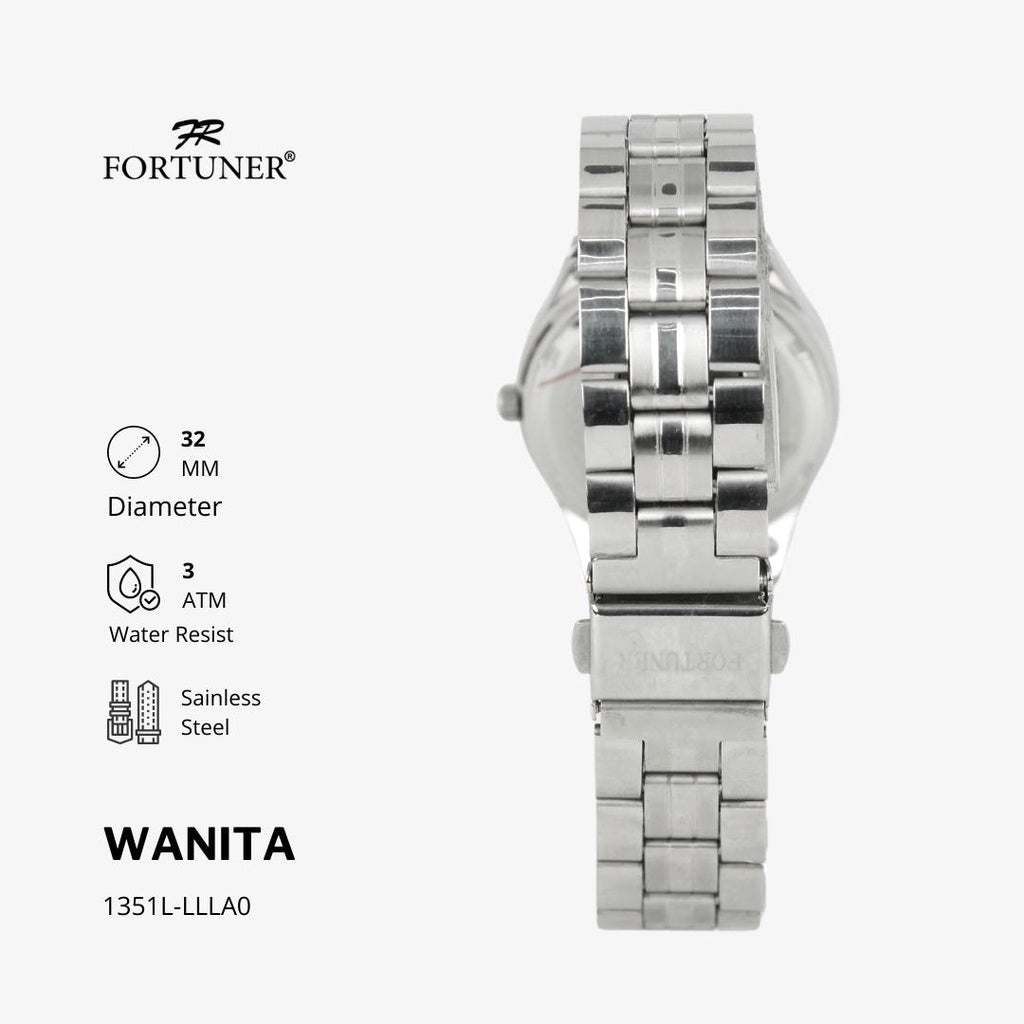 Fortuner Jam Tangan Wanita Analog Water Resist Superior All Stainless Tzili