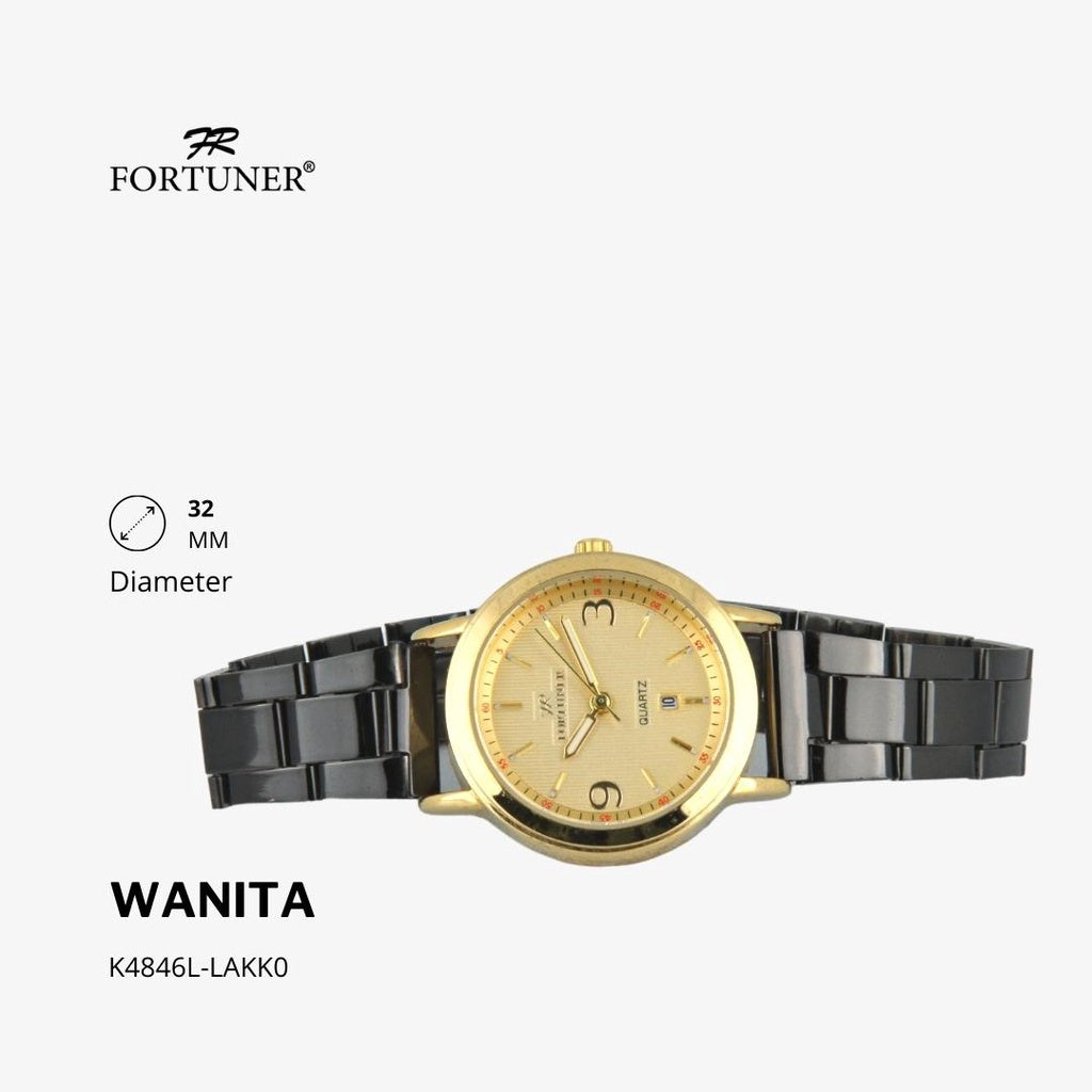 Fortuner Jam Tangan Analog Wanita Kulit Water Resistant Yordana