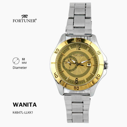 Fortuner Jam Tangan Fashion Analog Wanita Water Resistant Rantai Yonah