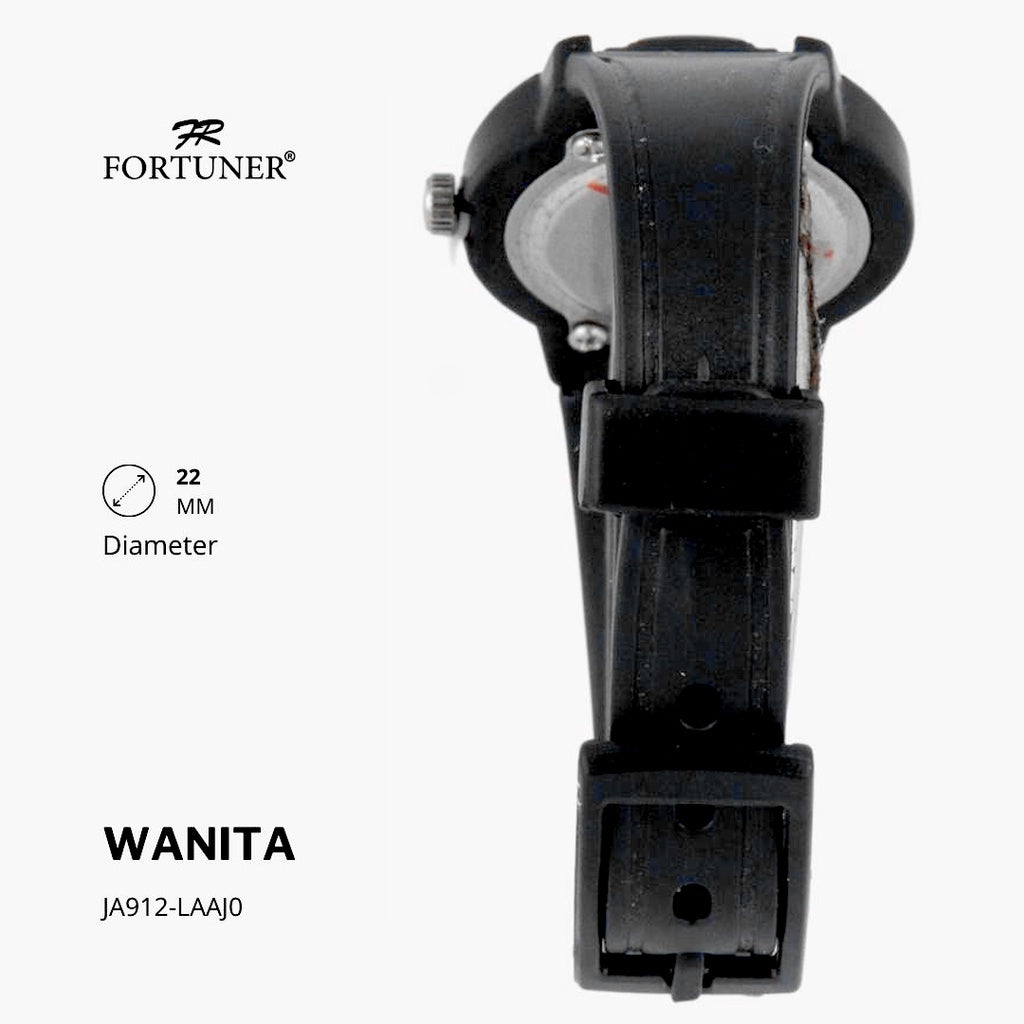 Fortuner Jam Tangan Analog Wanita Water Resistant Rubber Zureima