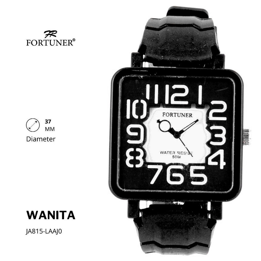 Fortuner Jam Tangan Analog Wanita Rubber Water Resistant Zhane