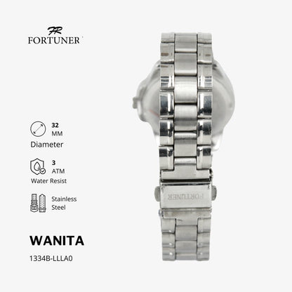 Fortuner Jam Tangan Wanita Analog Water Resist Superior All Stainless Tissaia