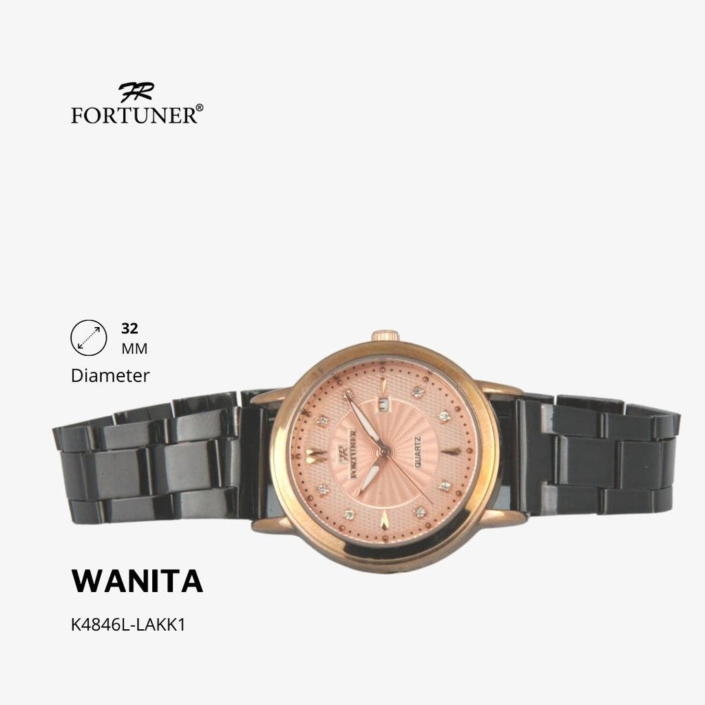 Fortuner Jam Tangan Analog Wanita Water Resistant Rantai Yahaira