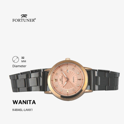 Fortuner Jam Tangan Analog Wanita Water Resistant Rantai Yahaira