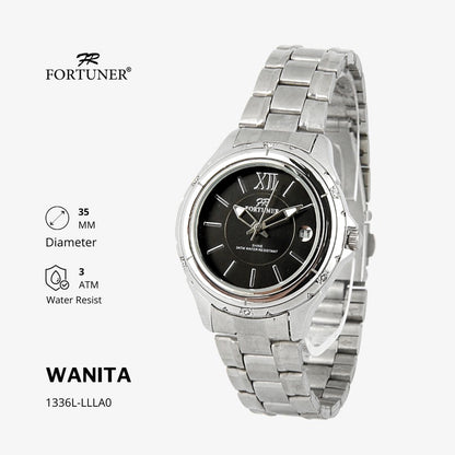 Fortuner Jam Tangan Analog Wanita Water Resistant Rantai Cristabelle