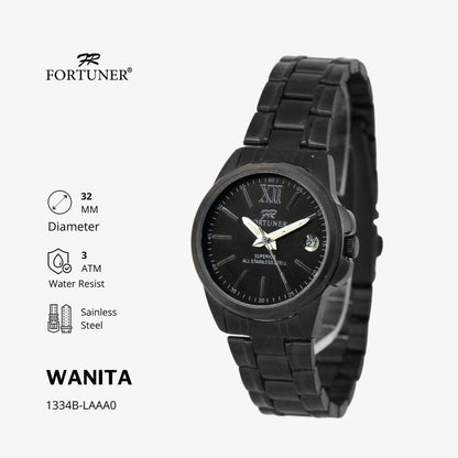 Fortuner Jam Tangan Wanita Analog Water Resist Superior All Stainless Tissaia