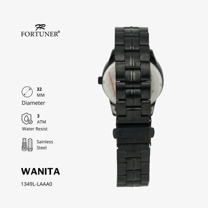 Fortuner Jam Tangan Wanita Analog Water Resist Superior All Stainless Tzira