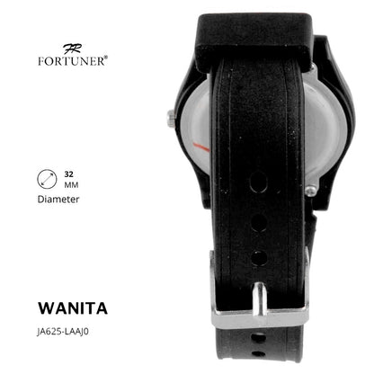 Fortuner Jam Tangan Analog Wanita Water Resistant Rubber Zelaina