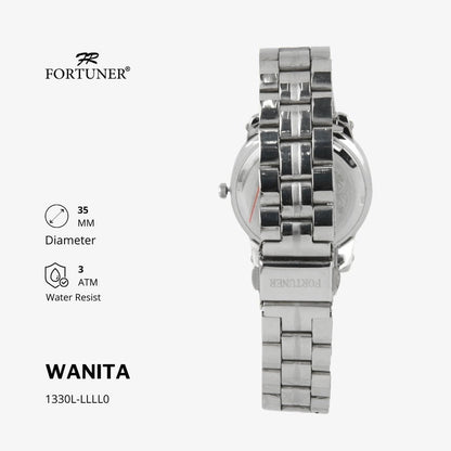 Fortuner Jam Tangan Analog Wanita Water Resistant Rantai Yollette