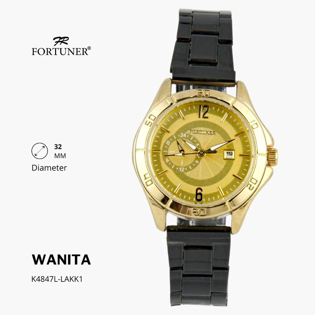 Fortuner Jam Tangan Fashion Analog Wanita Water Resistant Rantai Yonah