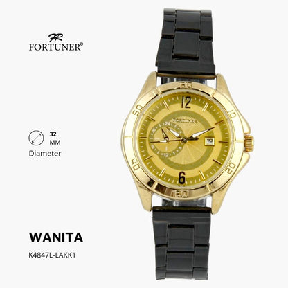 Fortuner Jam Tangan Fashion Analog Wanita Water Resistant Rantai Yonah