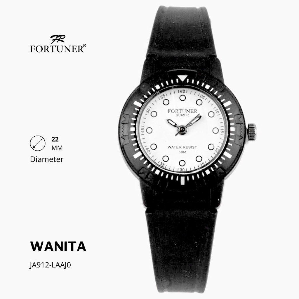 Fortuner Jam Tangan Analog Wanita Water Resistant Rubber Zureima